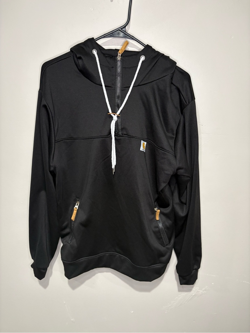 Carhartt Men’s M Black Quarter Zip Hooded Performance Pullover
